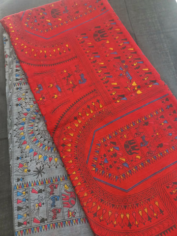 Cotton silk saree