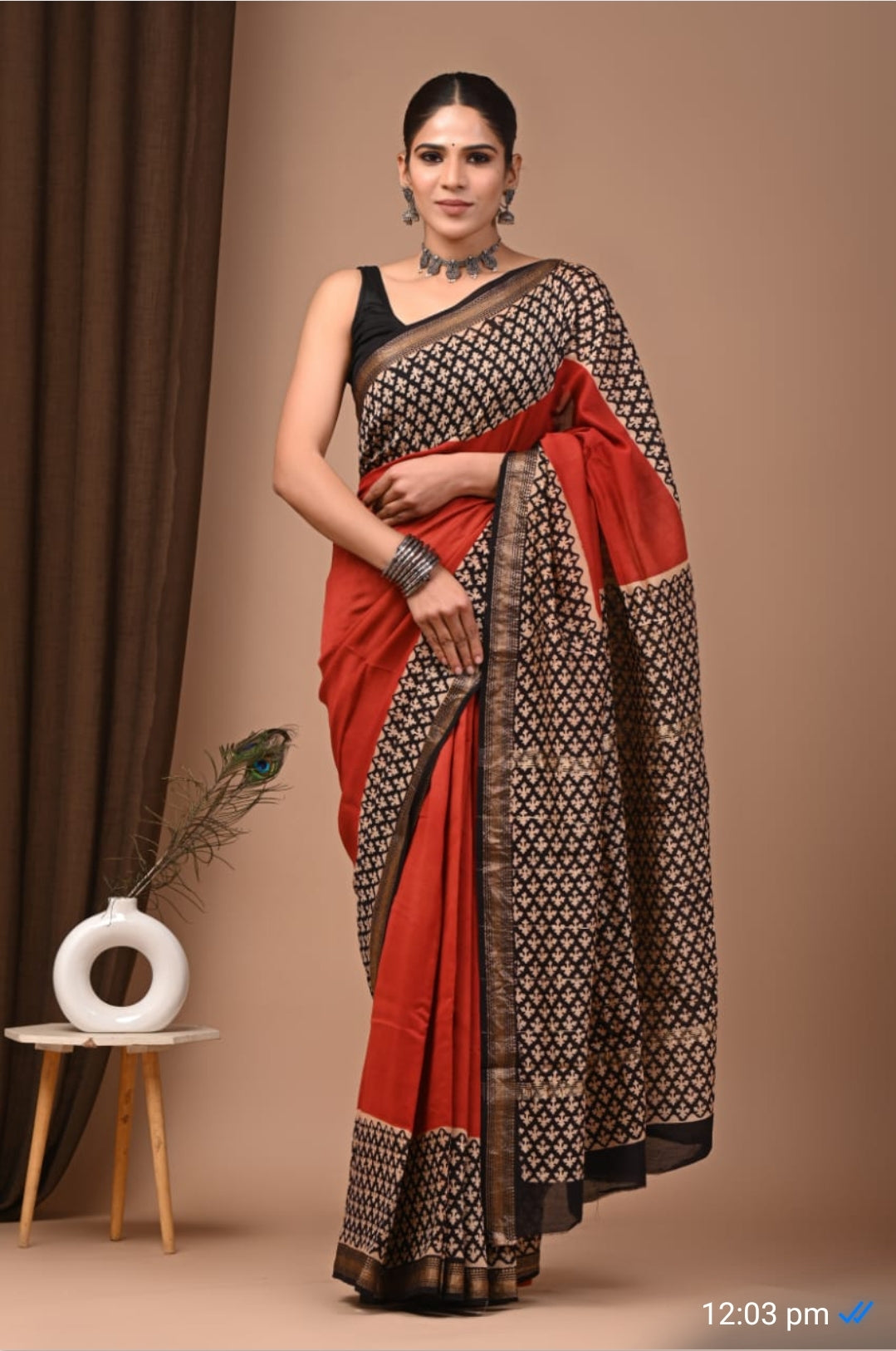 Maheshwari silk saree