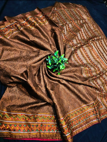 Semi Tussar silk