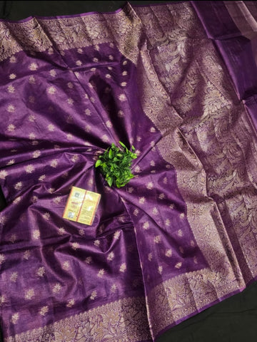 Pure Tussar silk kosa saree