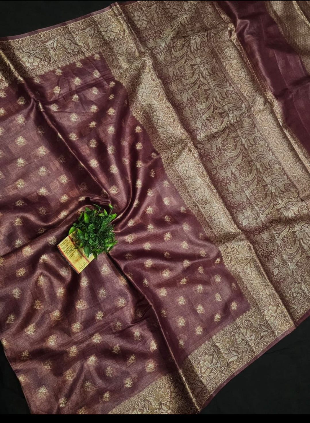 Pure Tussar kosa silk saree